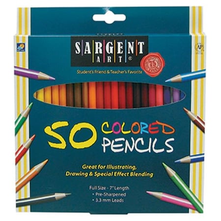 Sargent Art Sargent Art Inc. SAR227251 Sa Colored Pencils 50 Color Set SAR227251